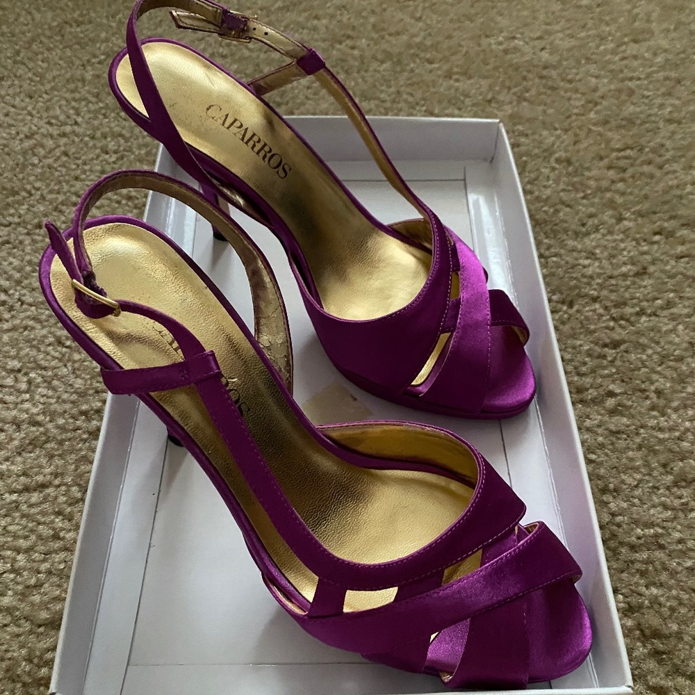 Capparos Magenta Heels 6 1/2 M
